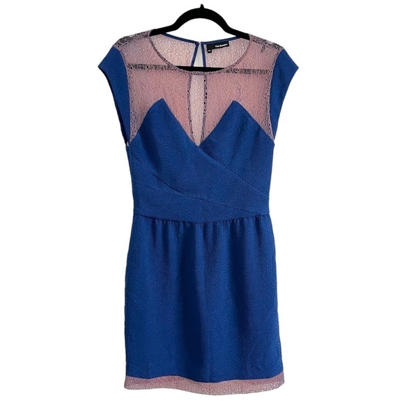The Kooples Relief Lace Crepe Mini Dress - Picture 2 of 12